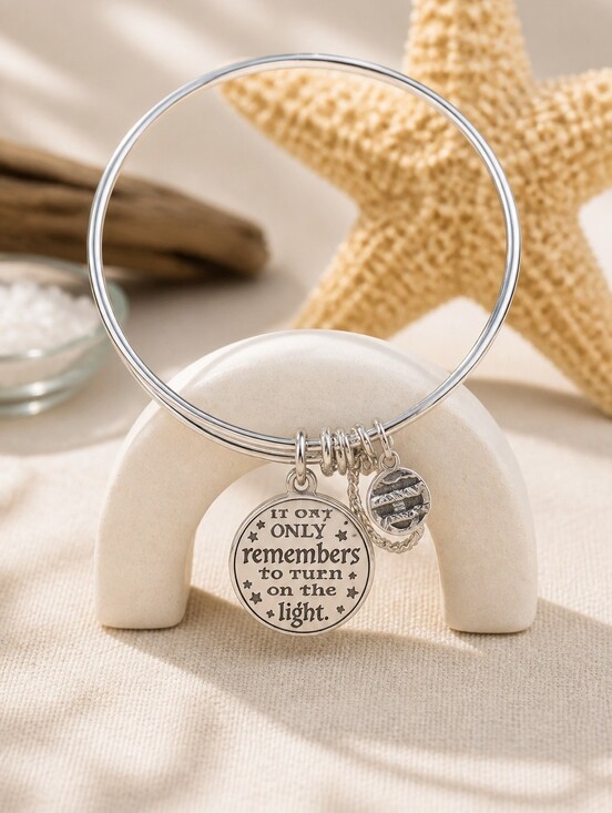 Alex Marie Jewelry - Alex And Ani Harry Potter Silver Charm Bracelet with Inspirational Quote